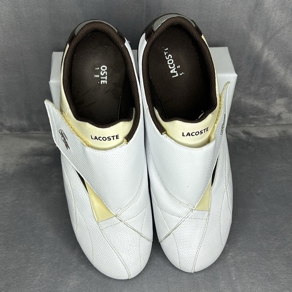 🔥🔥🔥Lacoste Leather Low Trainer Loafers Size: 12🔥🔥🔥 - Picture 3 of 10